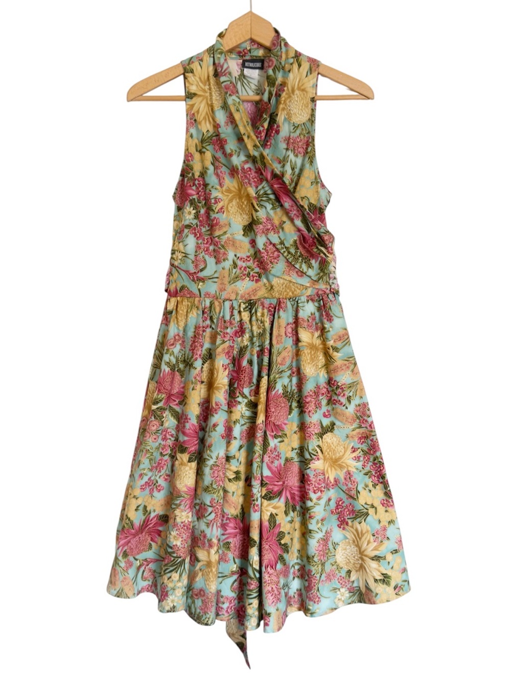 Retrolicious Floral Vintage-Inspired Mod Rockabilly Pin-up Swing Dress size M
